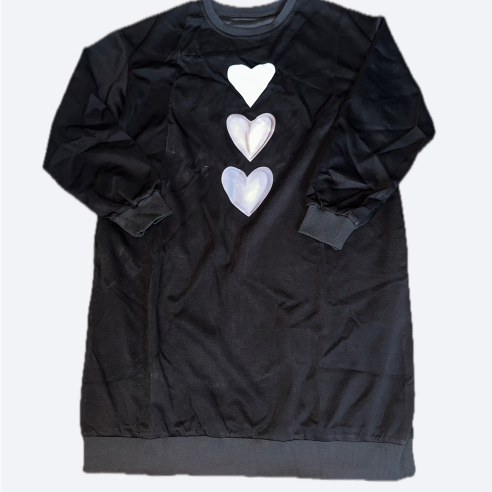Black Polyester Spandex Top XL
